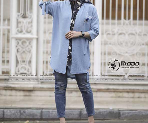 عکس مدل مانتو ابروبادی دخترانه کوتاه