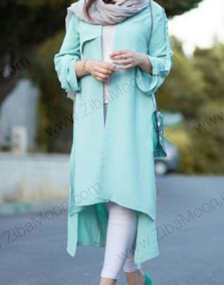 عکس مدل مانتو ابروبادی سبز