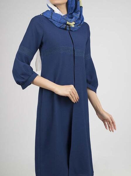 عکس مدل مانتو ابروبادی سرمه ای