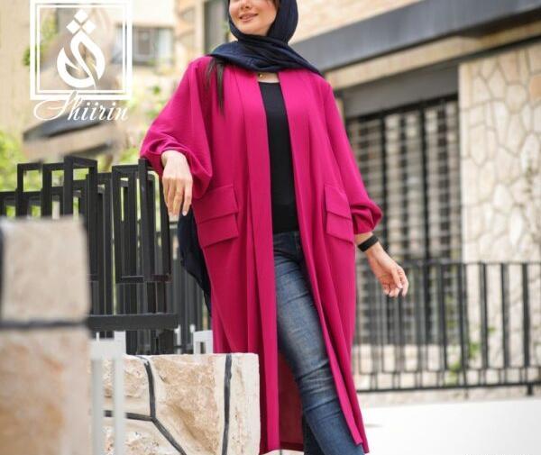 عکس مدل مانتو ابروبادی سرخابی