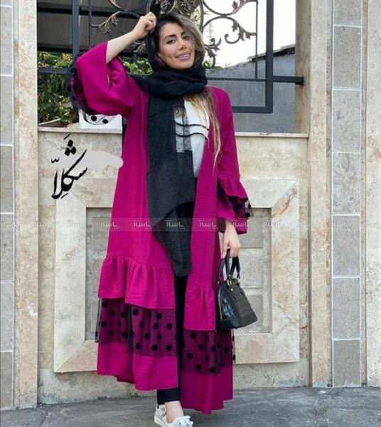 عکس مدل مانتو ابروبادی سرخابی