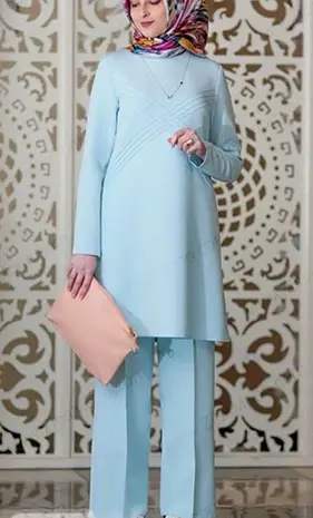 عکس مدل مانتو شلوار ابروبادی گشاد