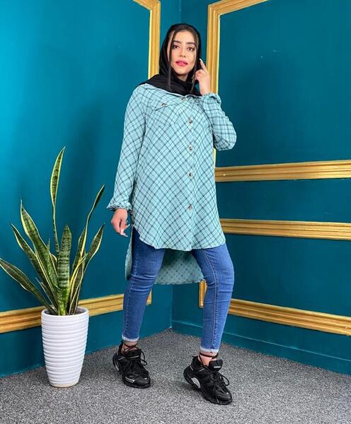 عکس مدل مانتو ابروبادی طرح دار