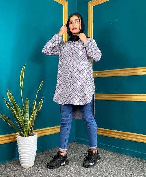 عکس مدل مانتو ابروبادی طرح دار