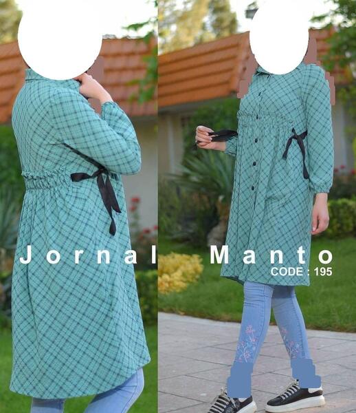 عکس مدل مانتو ابروبادی طرح دار جدید