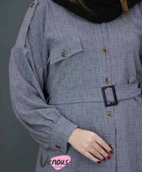 عکس مدل مانتو ابروبادی طرح دار جدید