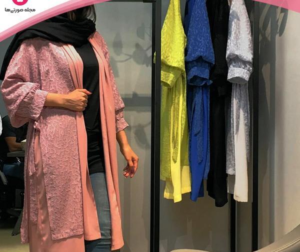 عکس مدل مانتو ابروبادی طرح دار جدید