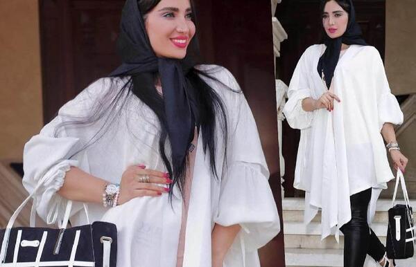عکس مدل مانتو عروسکی با پارچه ابروبادی