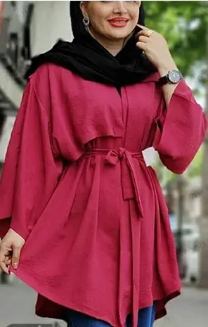 عکس مدل مانتو ابروبادی کوتاه دخترانه