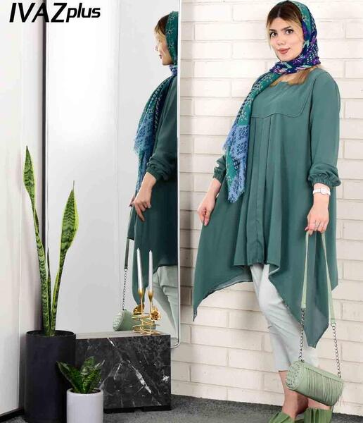 عکس مدل مانتو ابروبادی کوتاه جلو بسته