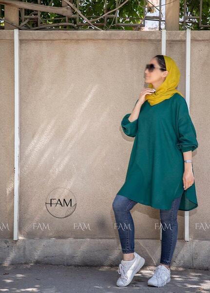 عکس مدل مانتو ابروبادی کوتاه جلو بسته