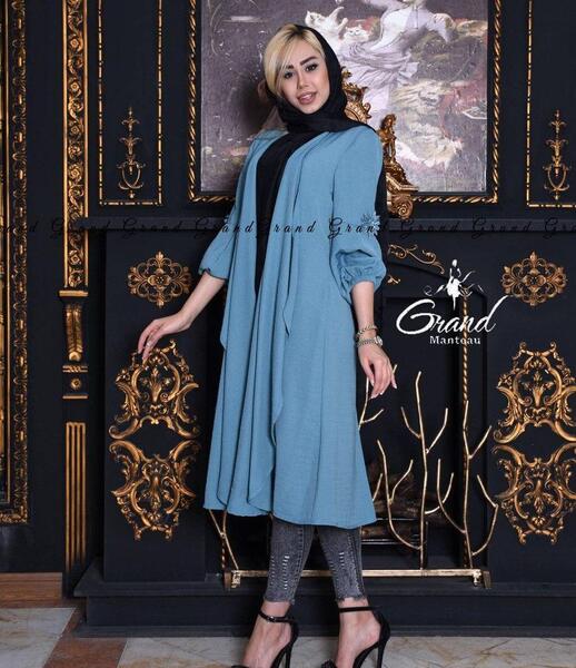 عکس مدل مانتو ابروبادی گلدار