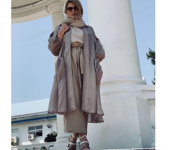 عکس مدل مانتو و شلوار گشاد ابروبادی