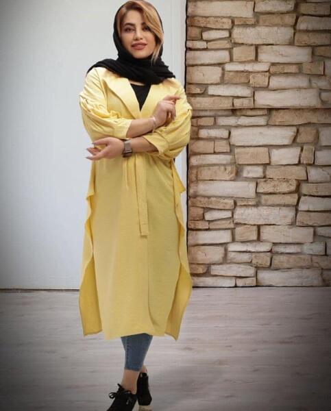 عکس مدل مانتو ابروبادی لیمویی