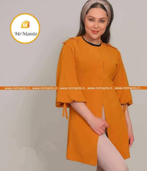 عکس مدل مانتو ابروبادی نارنجی