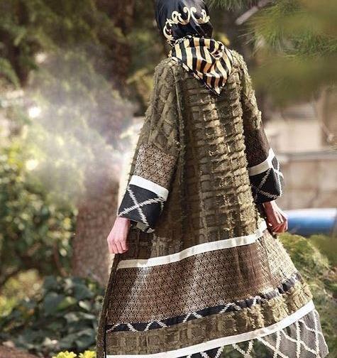 عکس مدل مانتو پارچه های ابروبادی