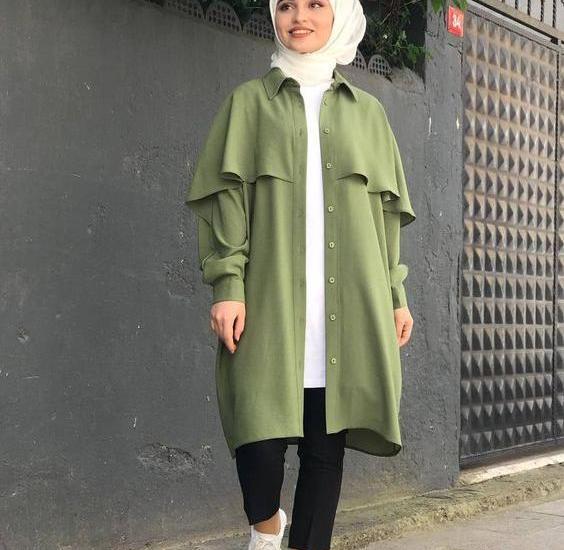 عکس مدل مانتو ابروبادی یشمی