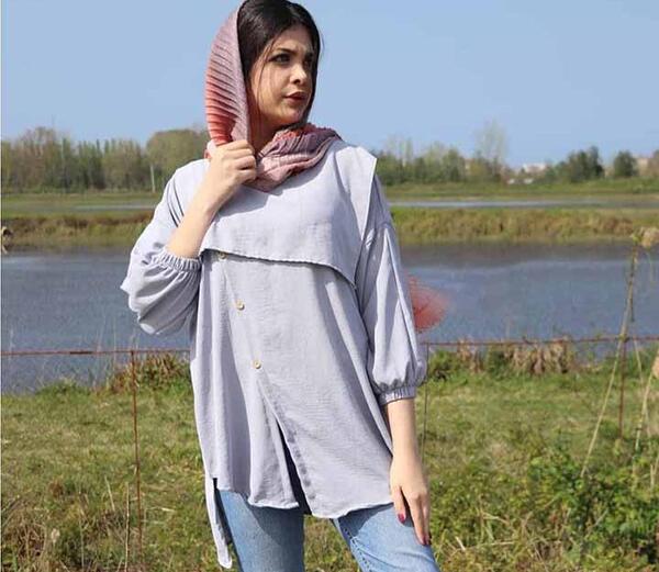 عکس مدل یقه مانتو ابروبادی