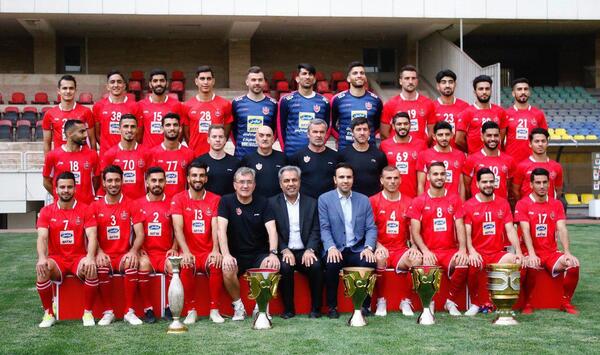 عکس دسته جمعی بازیکنان پرسپولیس