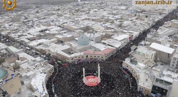 عکس دسته حسینیه اعظم زنجان