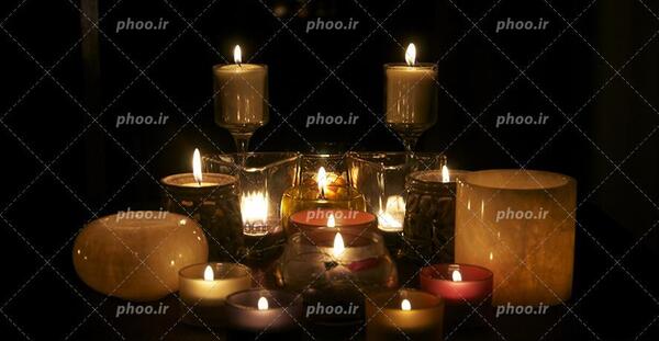 عکس دسته شمع