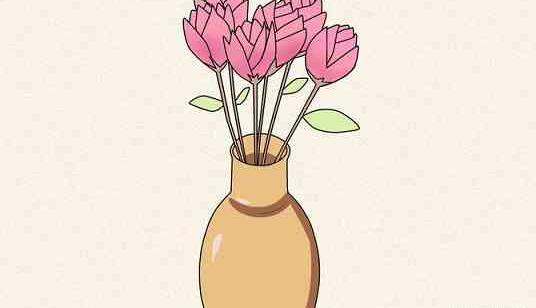 عکس نقاشی دسته گل