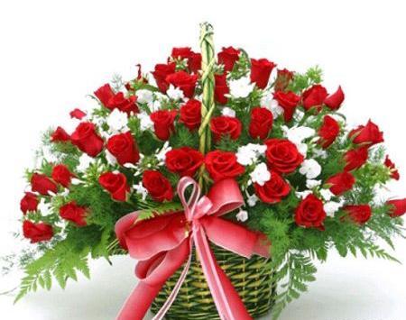 عکس نوشته دسته گل زیبا
