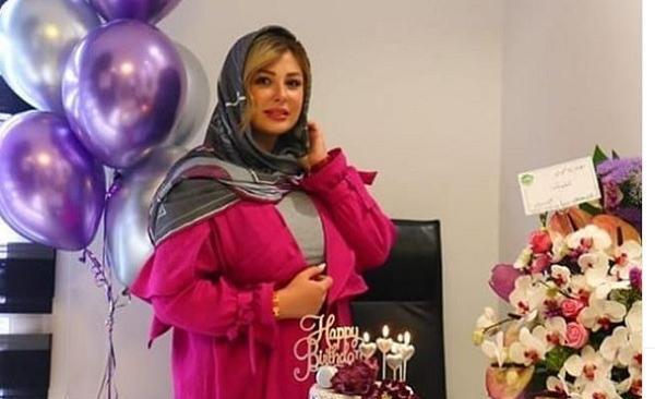 عکس دسته گل و کیک تولد