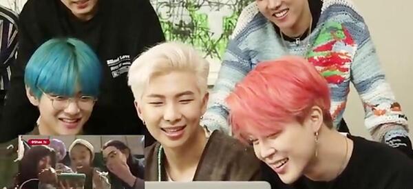 عکس العمل bts به blackpink