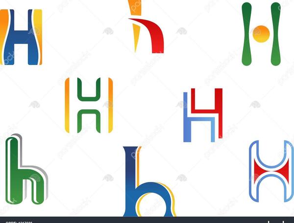 عکس لوگوی حرف h