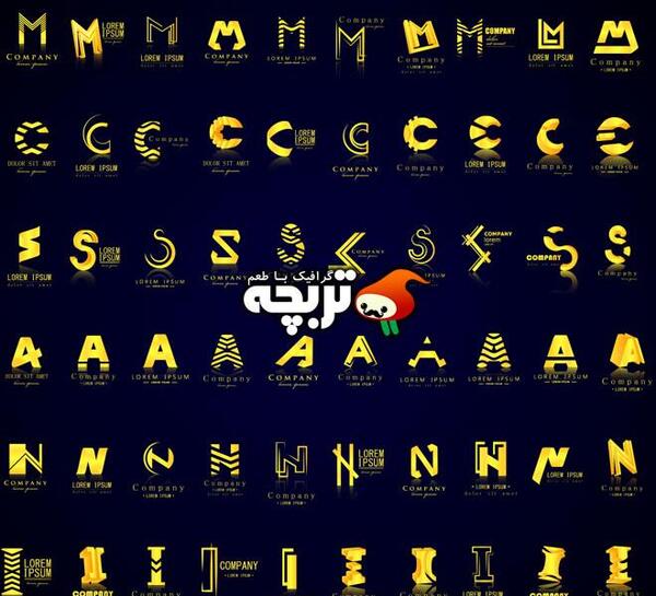 عکس لوگوی حروف انگلیسی