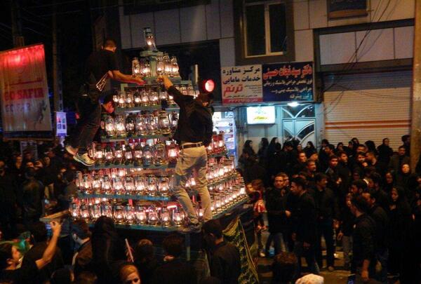 عکس چهل چراغ محرم