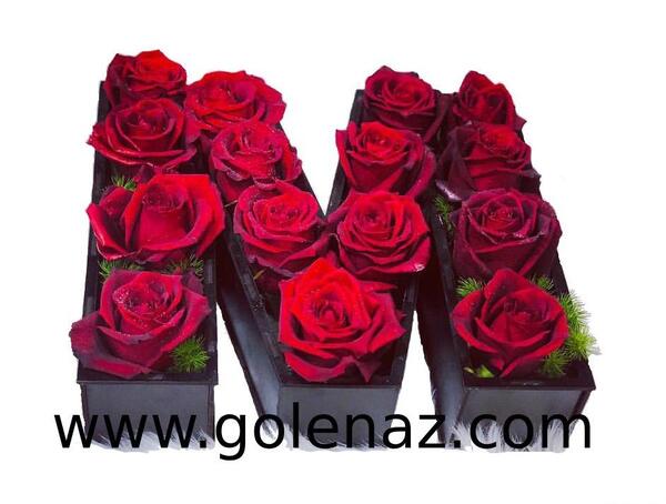 عکس دسته گل با حرف m