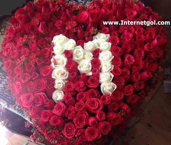عکس دسته گل با حرف m
