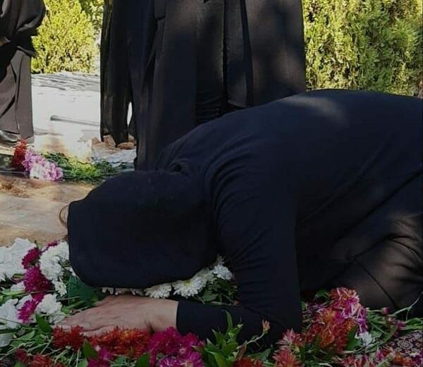 عکس مراسم پدر نسرین مقانلو