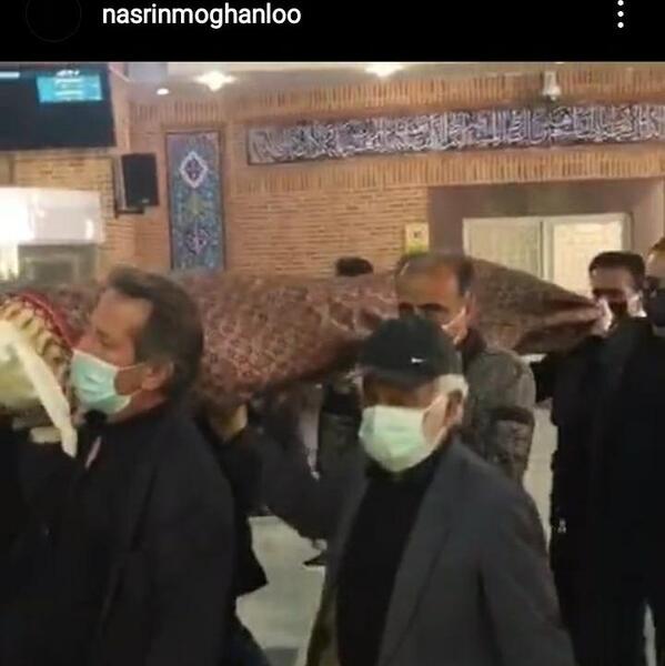 عکس مراسم پدر نسرین مقانلو