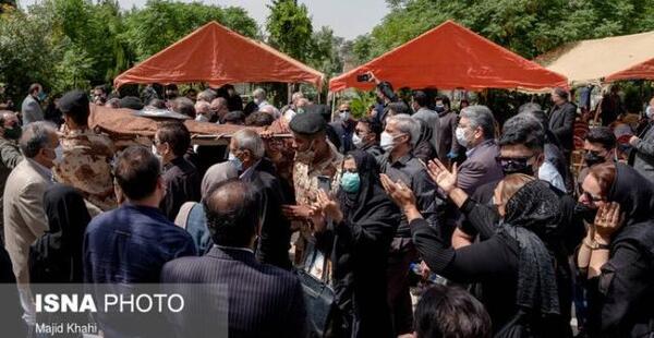 عکس مراسم تشییع مسعود ولدبیگی