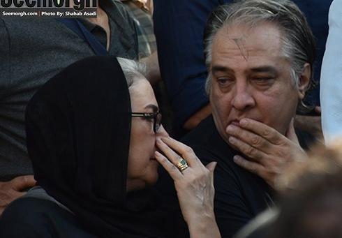 عکس مراسم خاکسپاری پدر بهاره رهنما