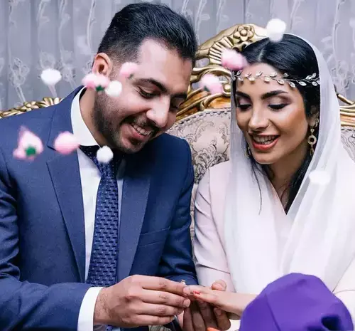 ژست عکس مراسم عقد