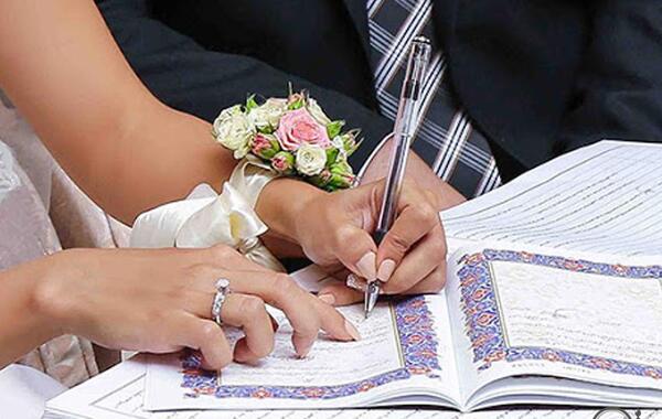 ژست عکس مراسم عقد