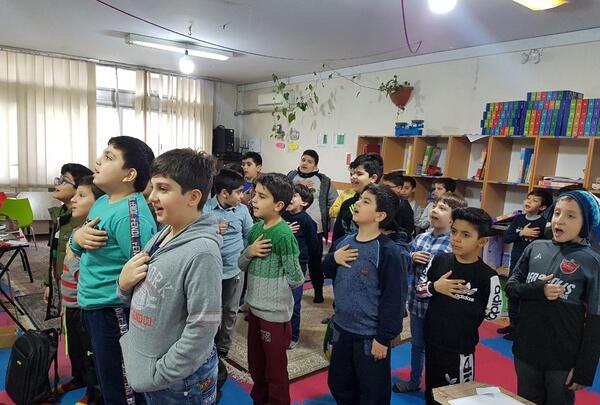 عکس تصاویر مراسم صبحگاهی مدرسه