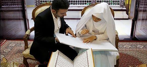 عکس مراسم عقد در حرم امام رضا