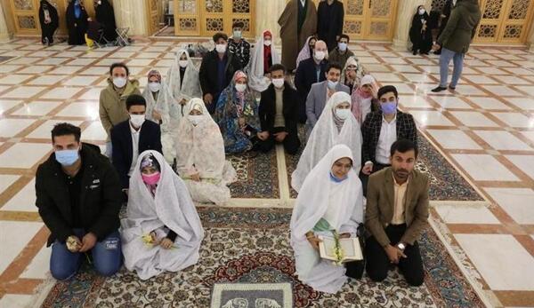 عکس مراسم عقد در حرم امام رضا