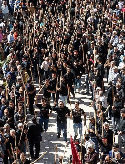 عکس مراسم قالیشویان مشهد اردهال