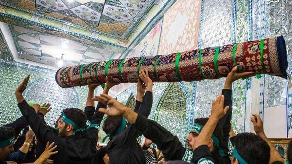 عکس مراسم قالیشویان مشهد اردهال