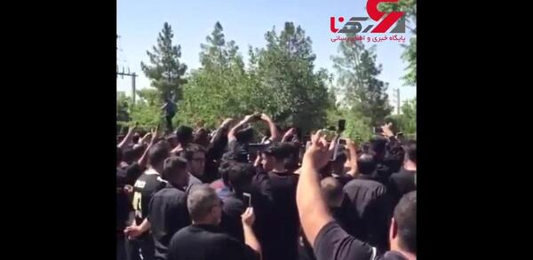 عکس مراسم خاکسپاری وحید مرادی