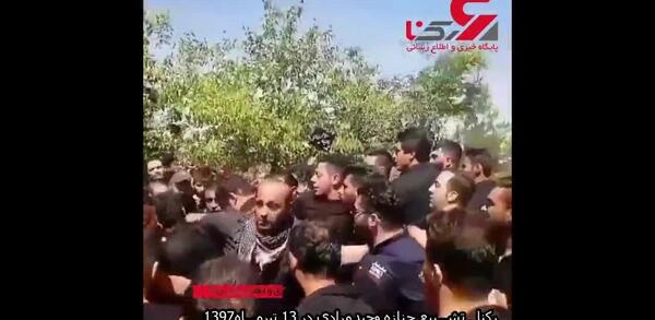 عکس مراسم خاکسپاری وحید مرادی