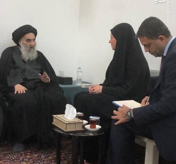 عکس نماینده آیت الله سیستانی