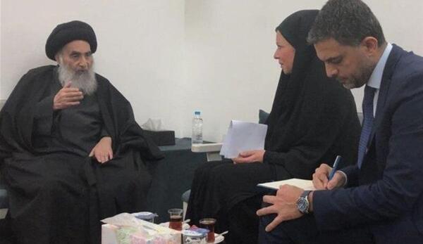 عکس نماینده آیت الله سیستانی