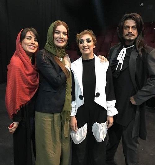 عکس نگار عابدی با شوهرش